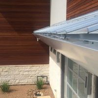 rain gutters for a metal roof