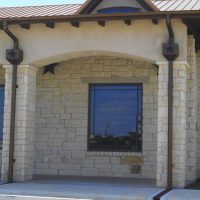 Rain Gutters on a metal roof