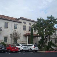 rain gutters for an office building